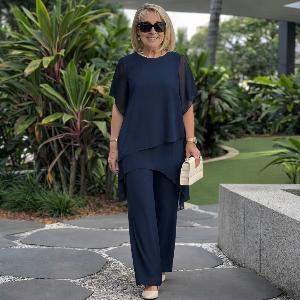 Maria™ | Conjunto Elegante de Top y Pantalones