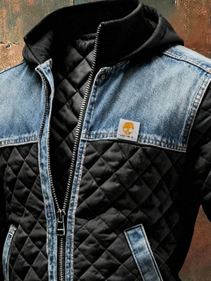 Paulo™ | Chaqueta Acolchada con detalles en Denim