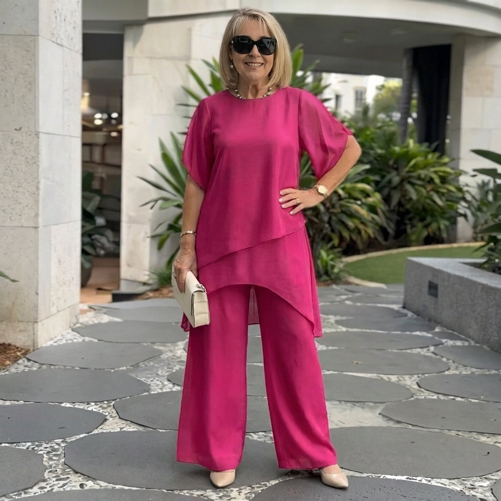 Maria™ | Conjunto Elegante de Top y Pantalones