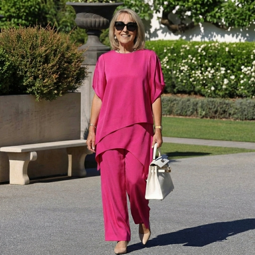 Maria™ | Conjunto Elegante de Top y Pantalones